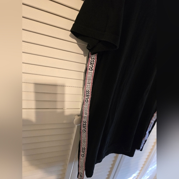 Guess Los Angeles Men’s Black Logo Tape T-Shirt – Size XXL - Picture 4 of 7